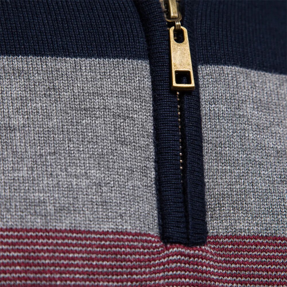 Duval Paris™ | Pull à fermeture éclair quart de longueur Burk