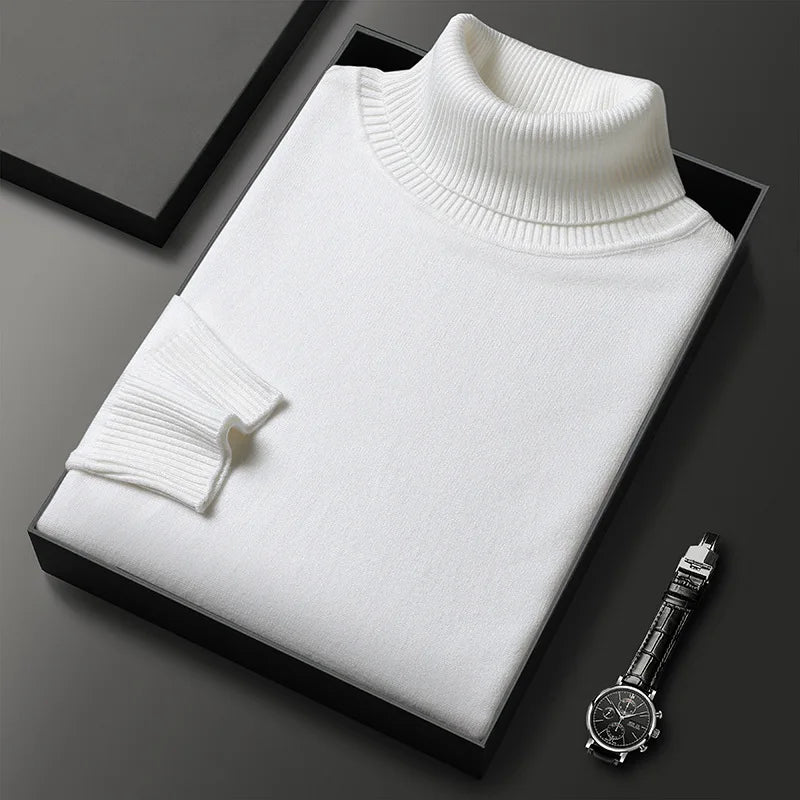 DUVAL PARIS™ | PULL À COL HAUT ÉLÉGANT