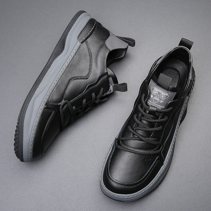 Duval Paris™| Baskets rembourrées en cuir véritable pour hommes