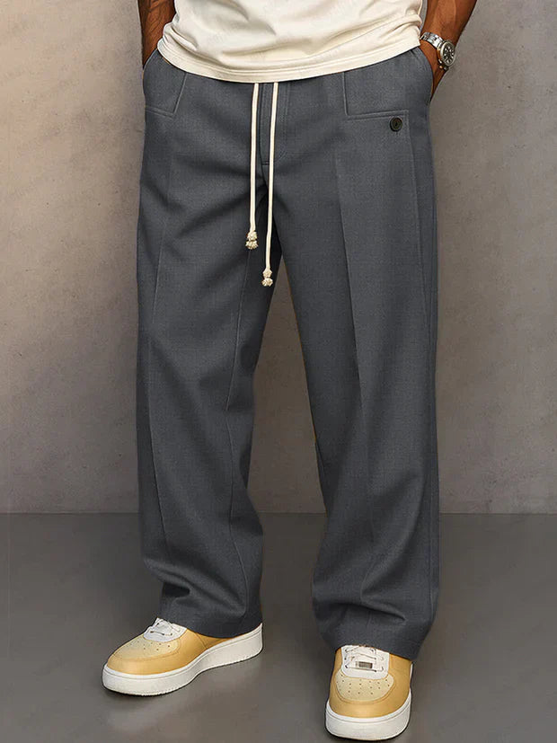 Duval Paris™ | Pantalon élégant avec cordon ajustable Didier