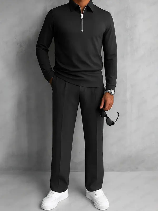 DUVAL PARIS™ | ENSEMBLE ÉLÉGANT À DEMI-ZIP