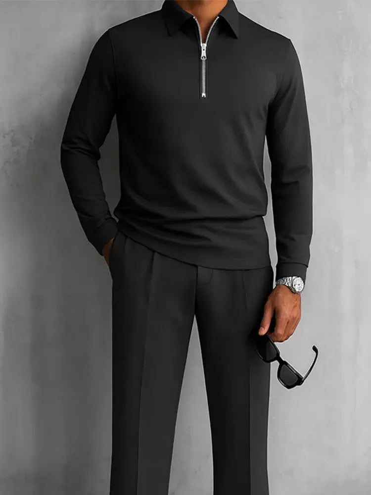DUVAL PARIS™ | ENSEMBLE ÉLÉGANT À DEMI-ZIP