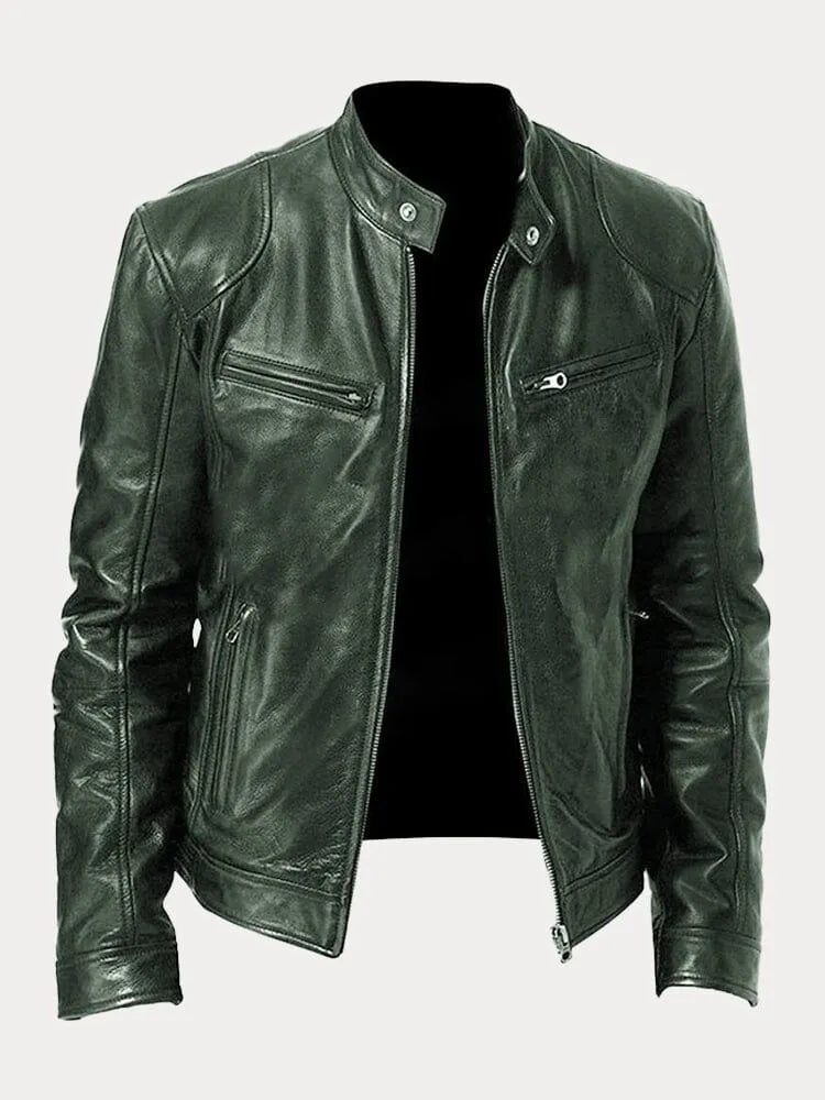 Duval Paris™ | Veste en Cuir Café Racer
