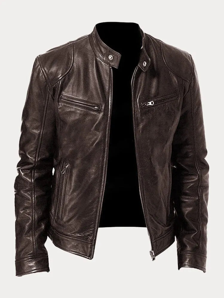 Duval Paris™ | Veste en Cuir Café Racer