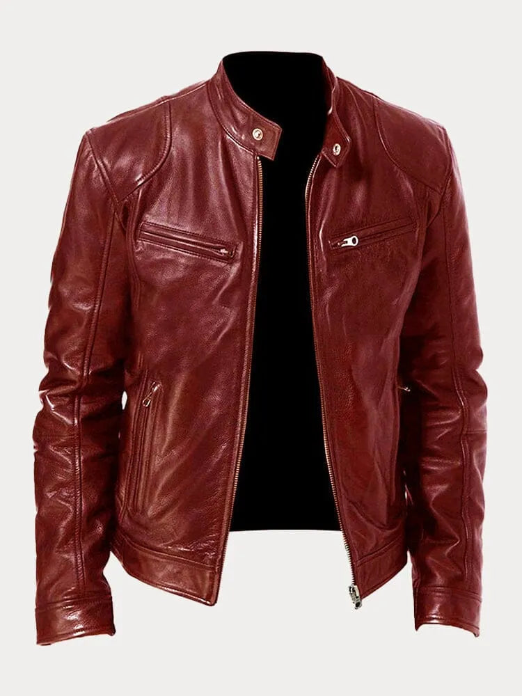 Duval Paris™ | Veste en Cuir Café Racer