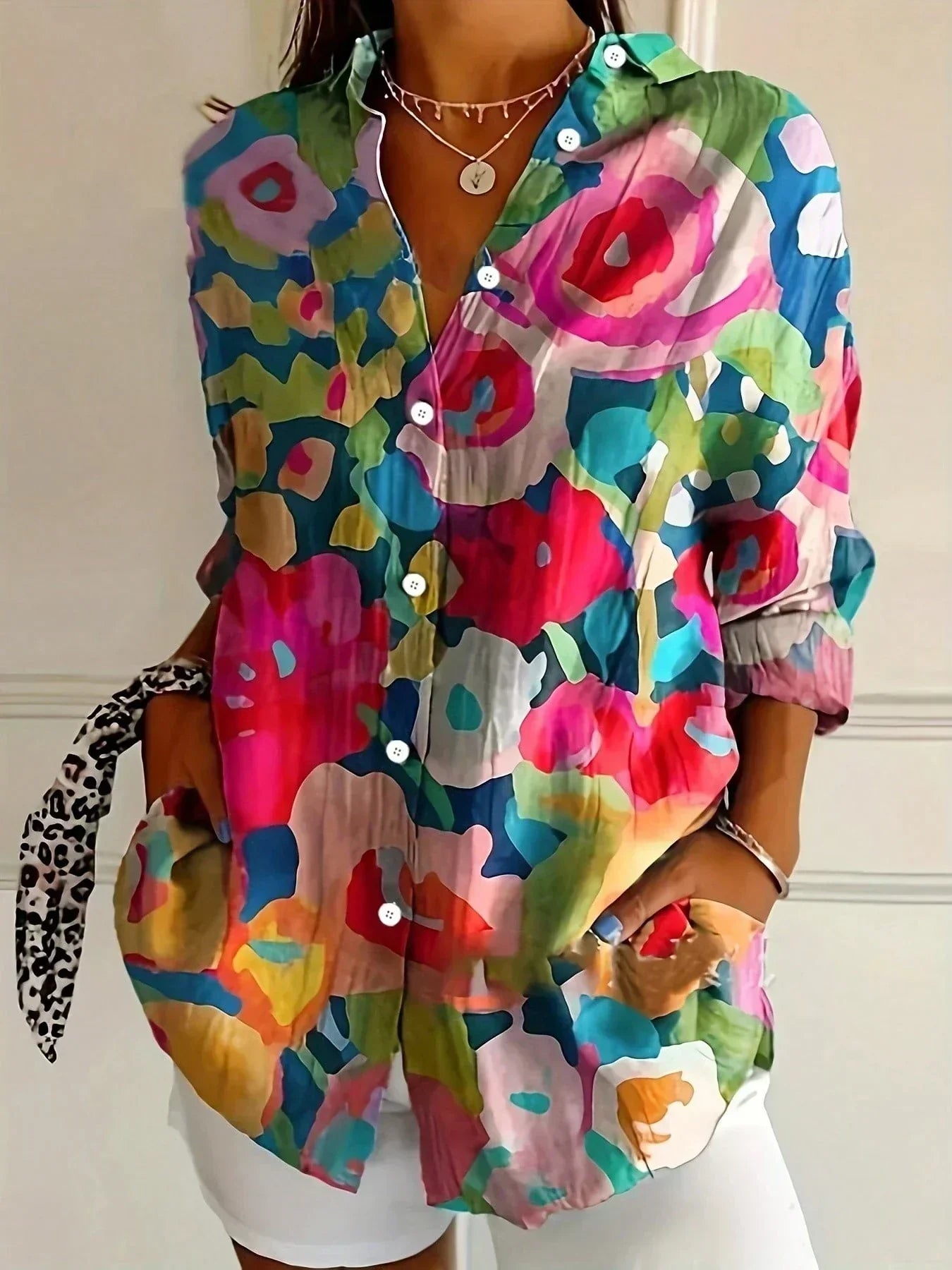 Duval Paris™ | Blouse imprimée fluide