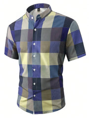 Duval Paris™ | Chemise Patchwork Manches Courtes