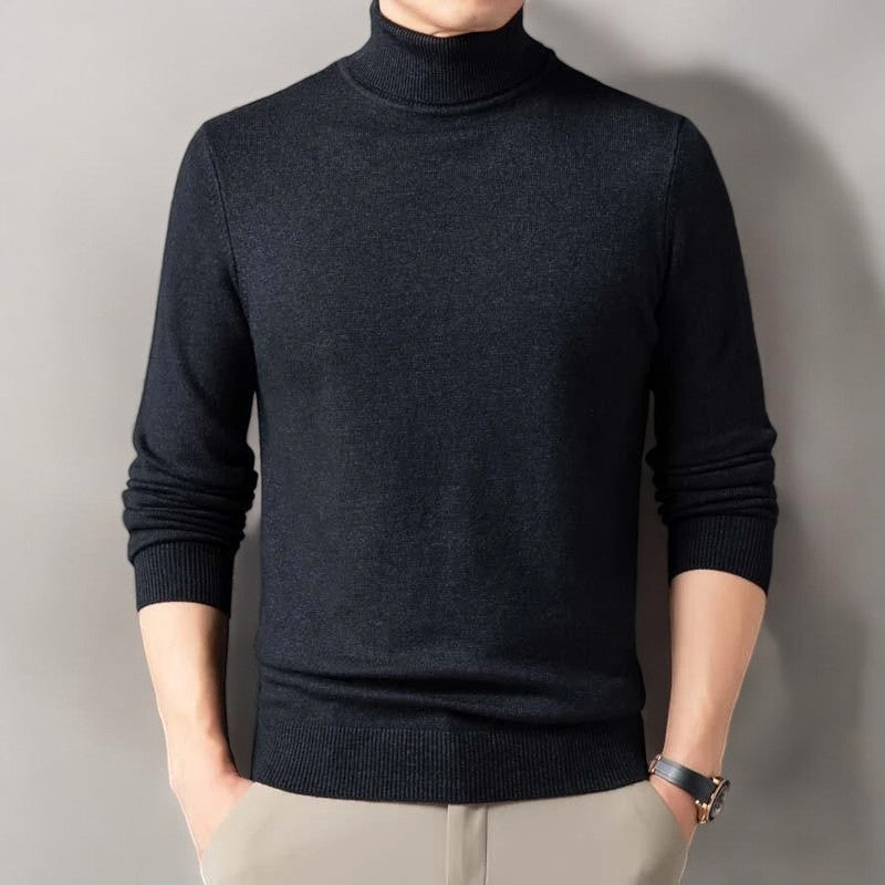 DUVAL PARIS™ | PULL À COL HAUT ÉLÉGANT