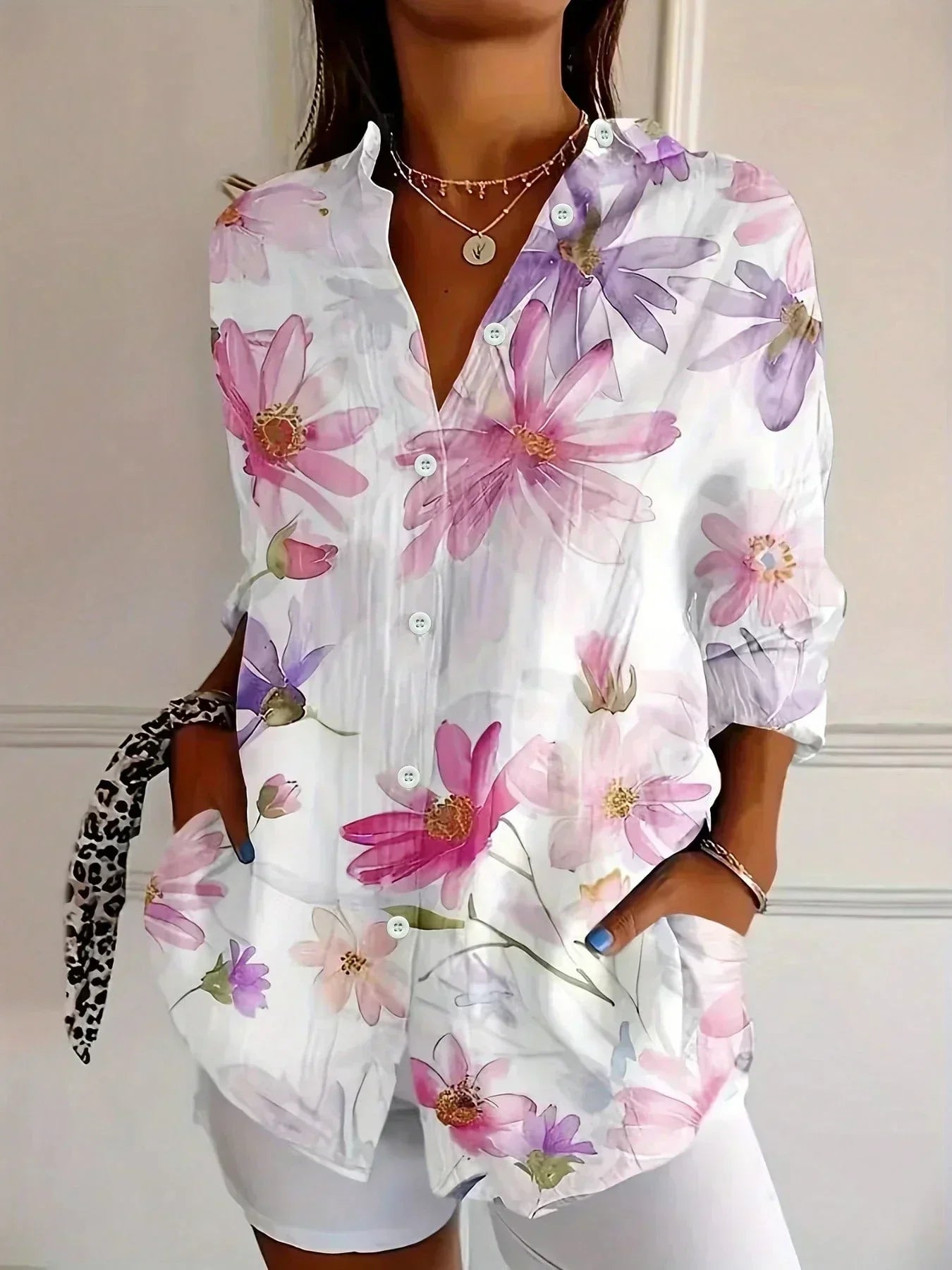 Duval Paris™ | Blouse imprimée fluide