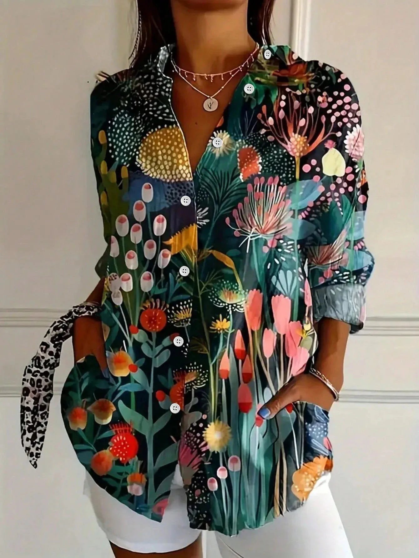 Duval Paris™ | Blouse imprimée fluide