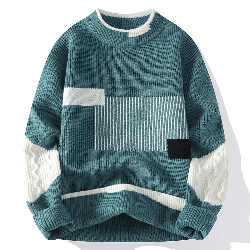Duval Paris™ | Pull en maille patchwork