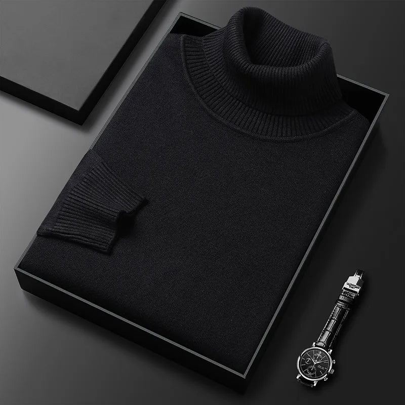 DUVAL PARIS™ | PULL À COL HAUT ÉLÉGANT