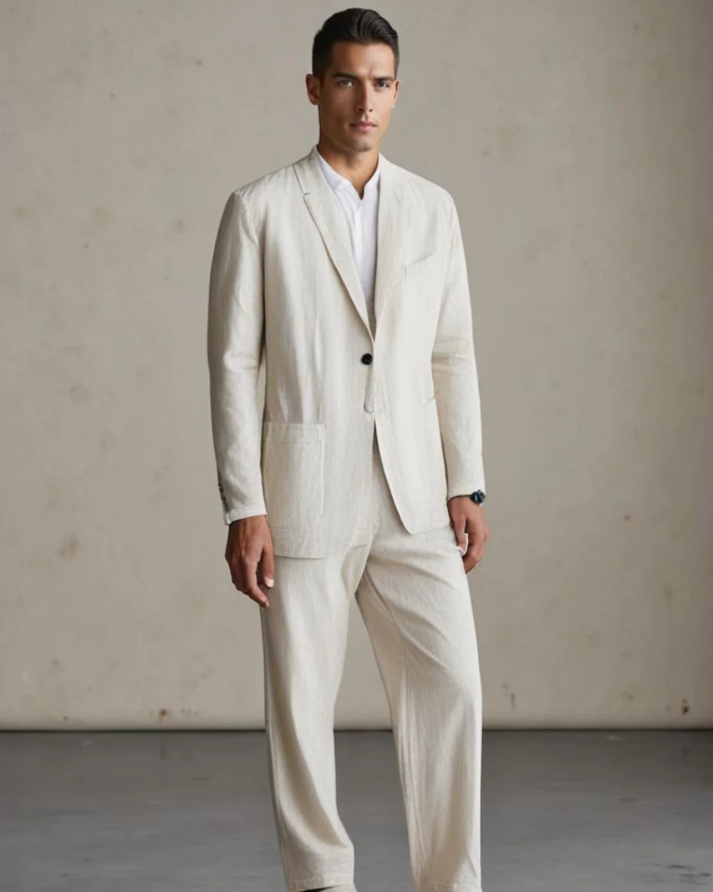 DUVAL PARIS™ | ENSEMBLE EN LIN POUR HOMME