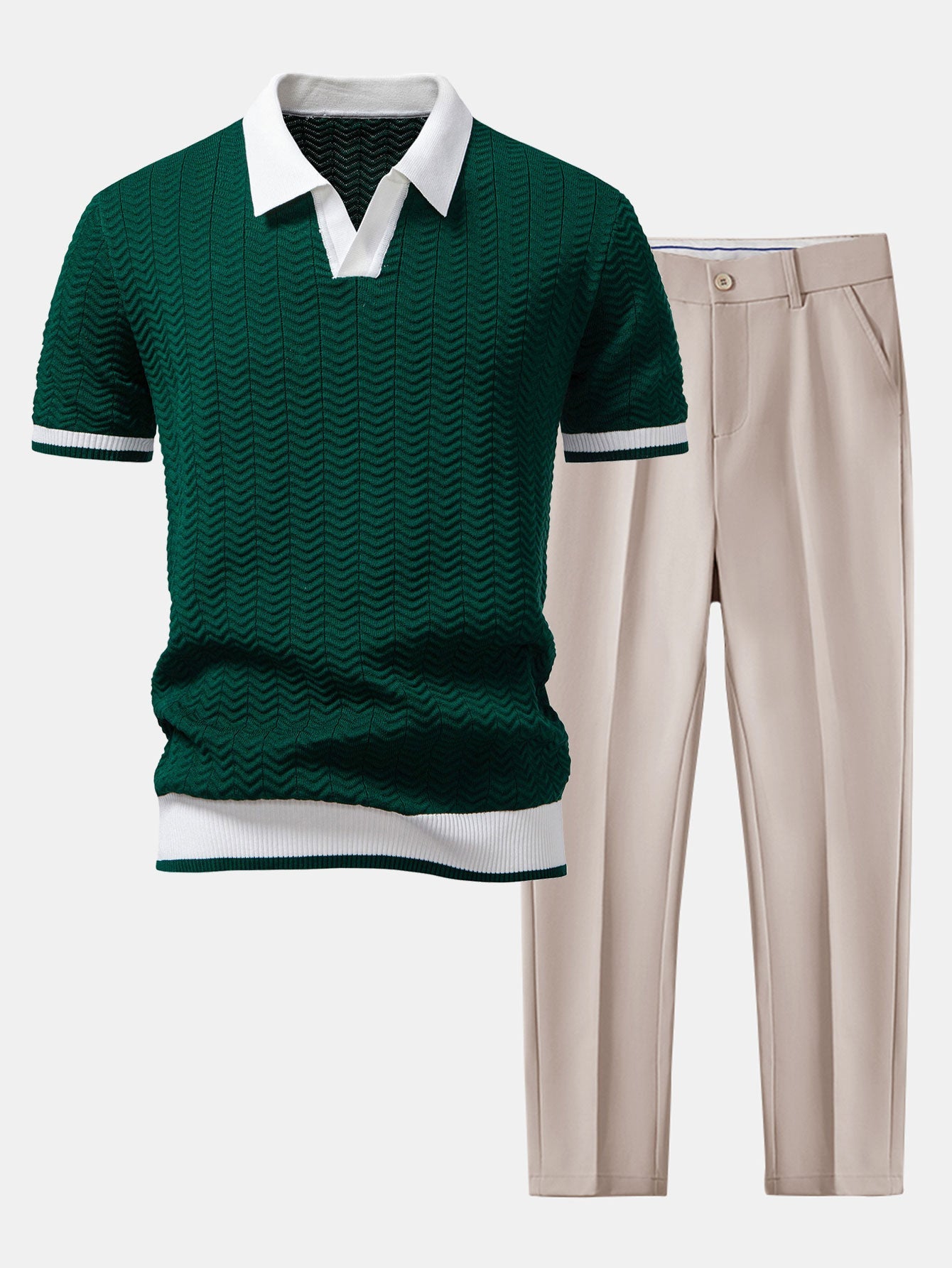Duval Paris™ | Ensemble Tricot Contraste Premium
