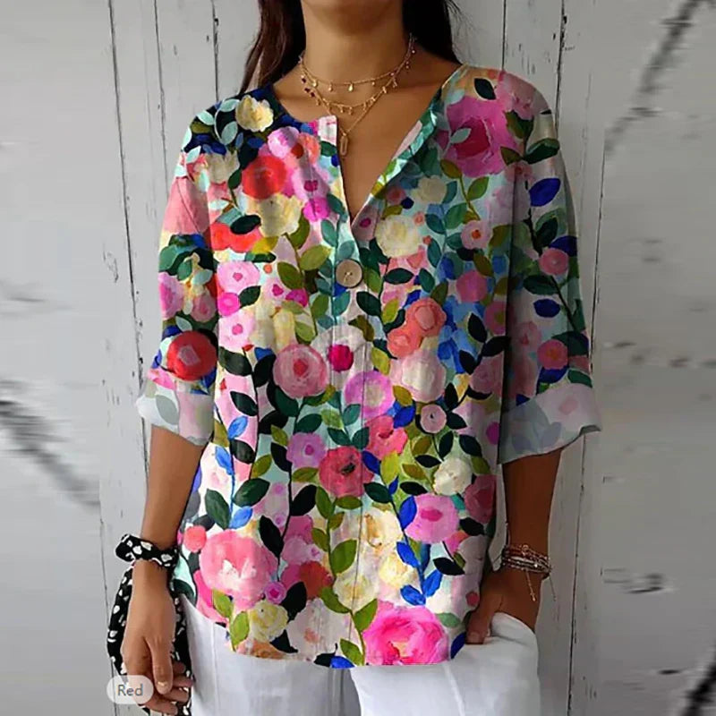 Duval Paris™ | Blouse fleurie fluide