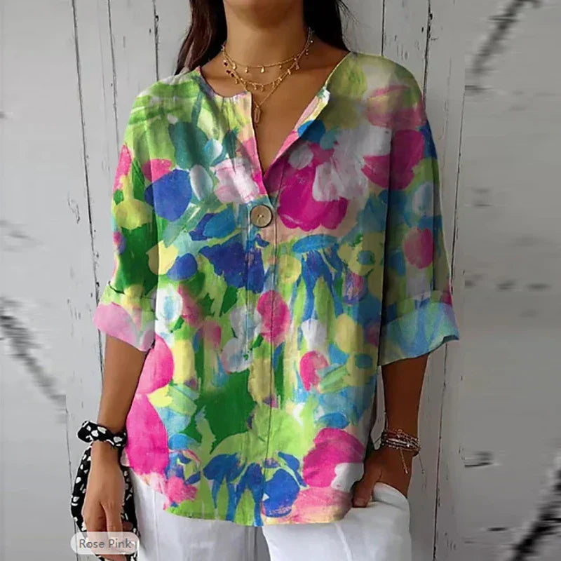 Duval Paris™ | Blouse fleurie fluide
