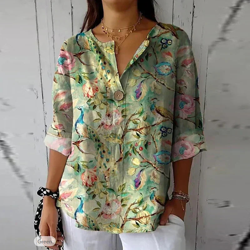 Duval Paris™ | Blouse fleurie fluide