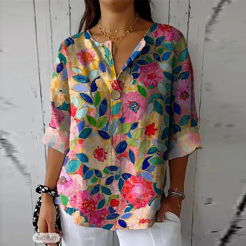 Duval Paris™ | Blouse fleurie fluide