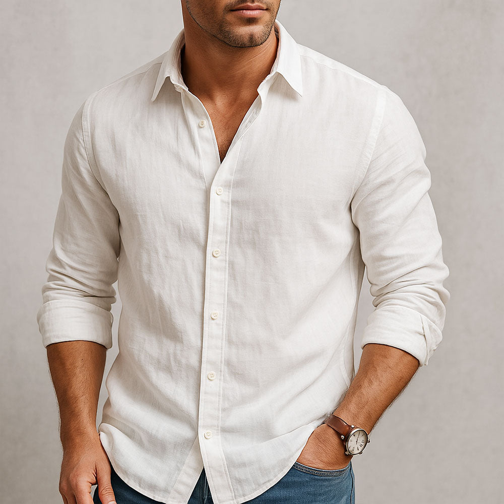 DUVAL PARIS™ | CHEMISE ESSENTIELLE EN LIN