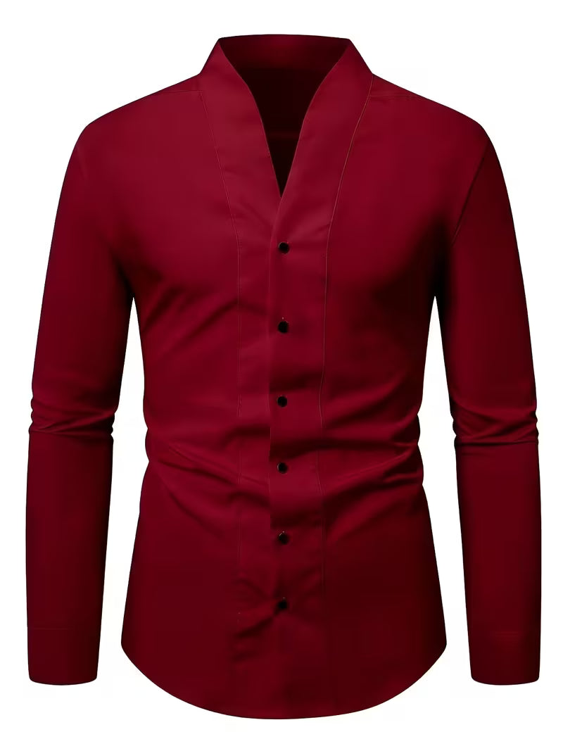 Duval Paris™ | Chemise à manches longues boutonnée