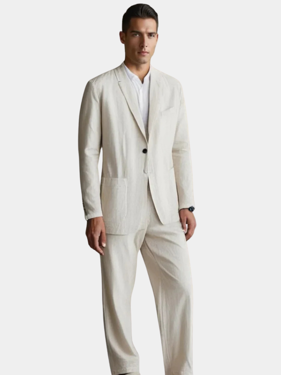 DUVAL PARIS™ | ENSEMBLE EN LIN POUR HOMME