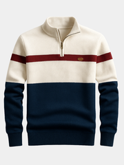 DUVAL PARIS™ | PULL HOMME AVEC ZIP AU COL