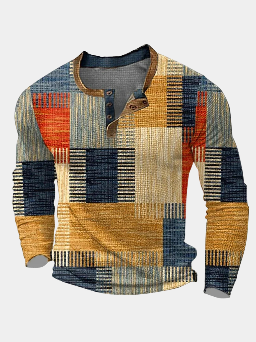 Duval Paris™ | CHEMISE PATCHWORK COLORÉE POUR HOMME