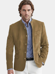 DUVAL PARIS™ | BLAZER EN DAIM POUR HOMMES