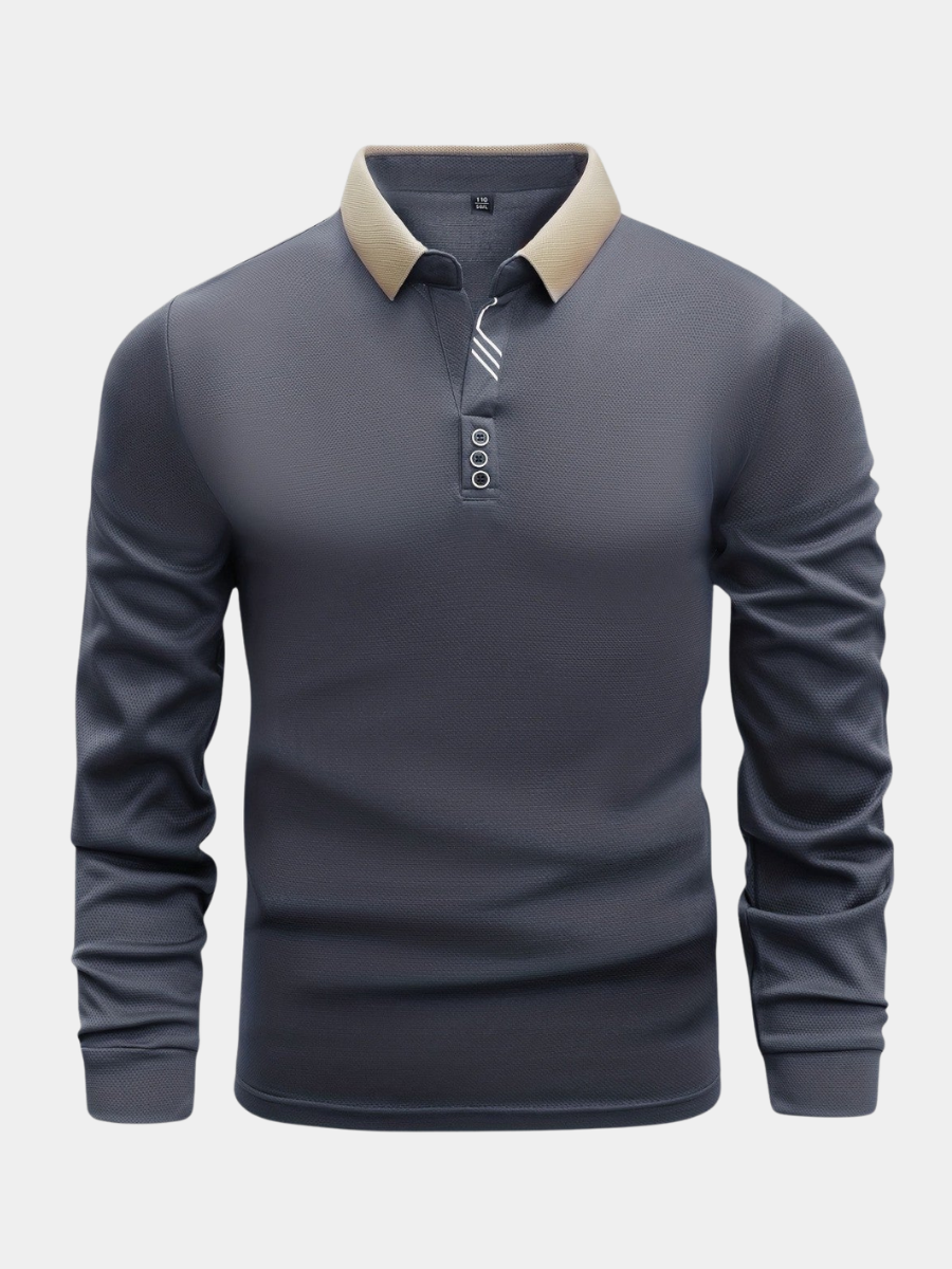 Duval Paris™ | POLO MANCHES LONGUES POUR HOMME