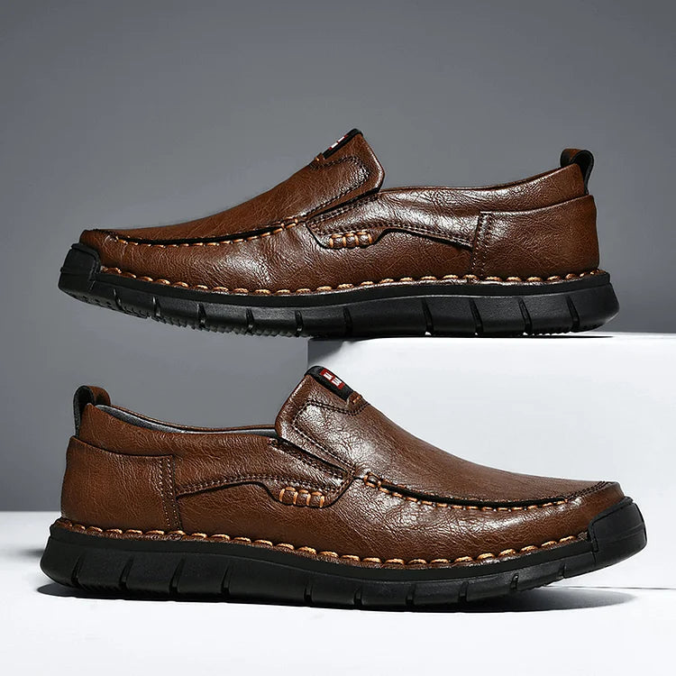 Mocassins orthopédiques en cuir faits main pour hommes