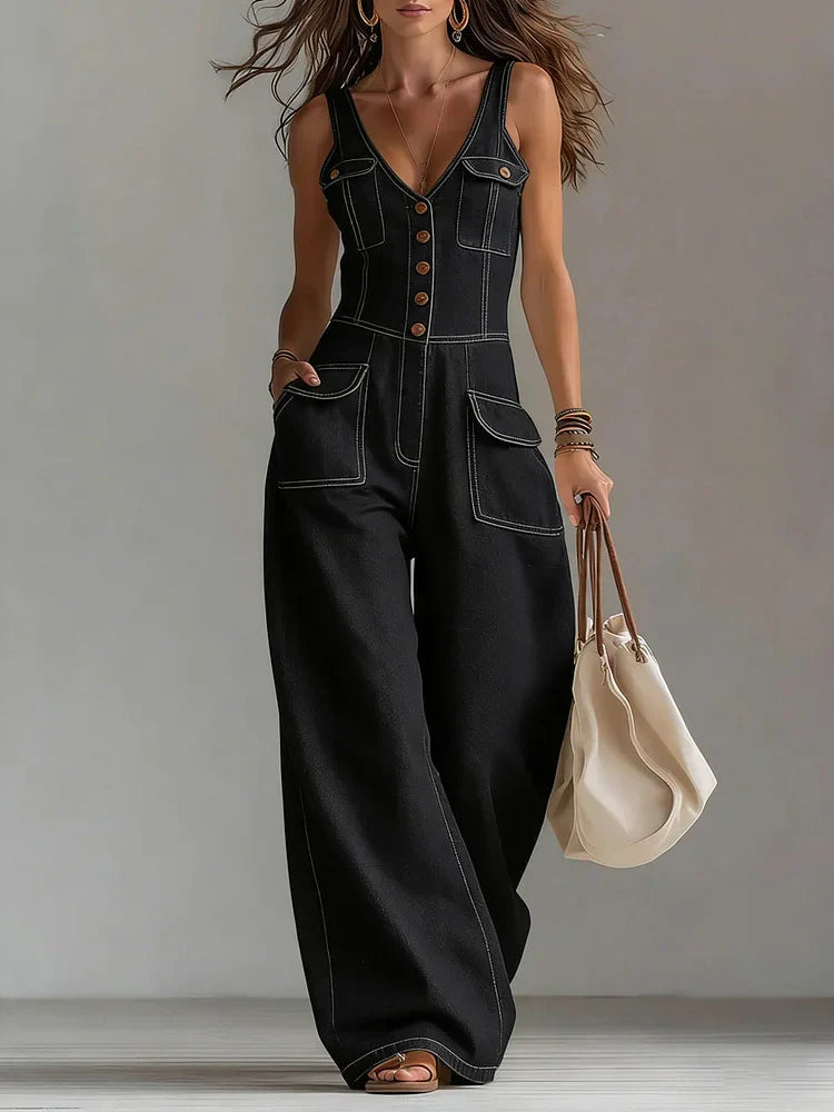 Duval Paris™ | Combinaison en denim ample