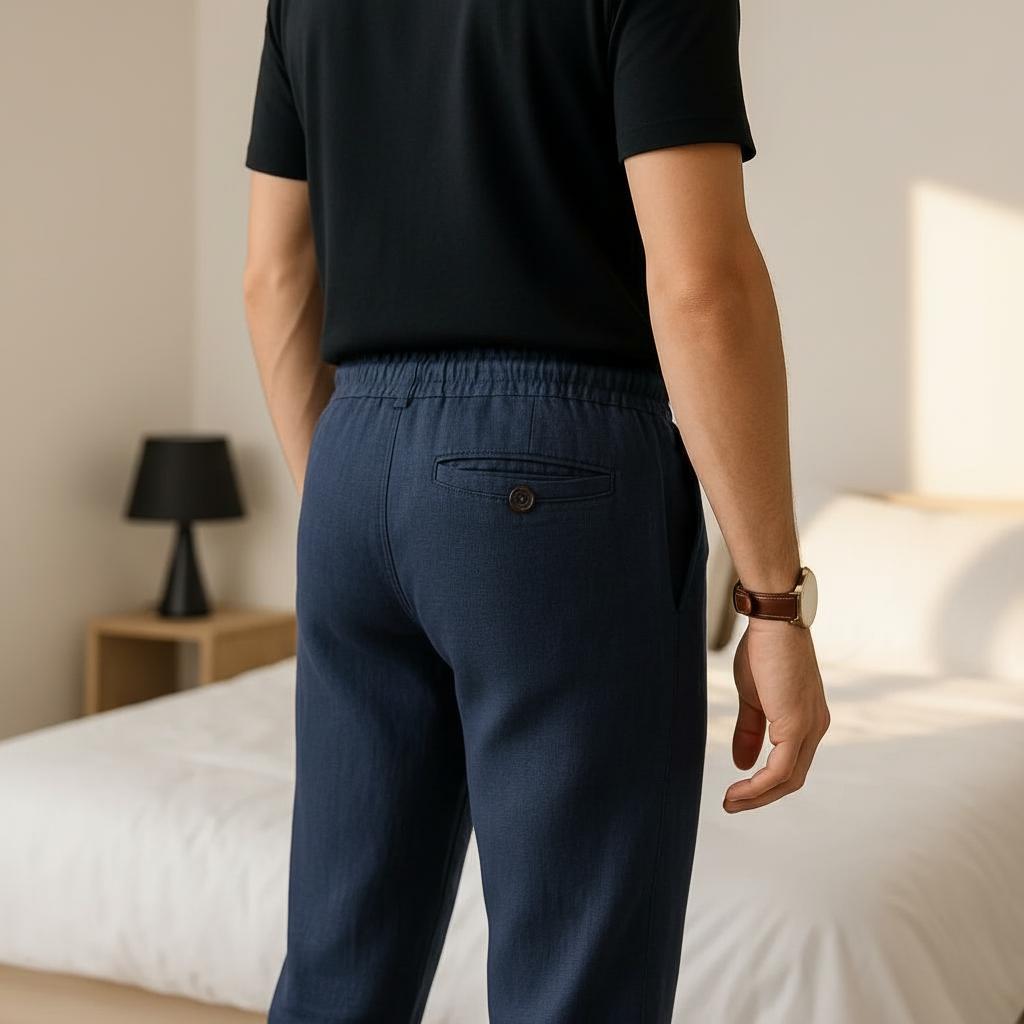 Duval Paris™ | Pantalon en lin pour homme (confort | respirant)