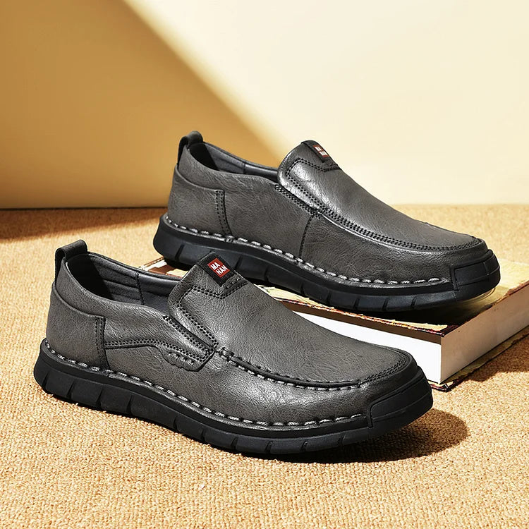 Mocassins orthopédiques en cuir faits main pour hommes