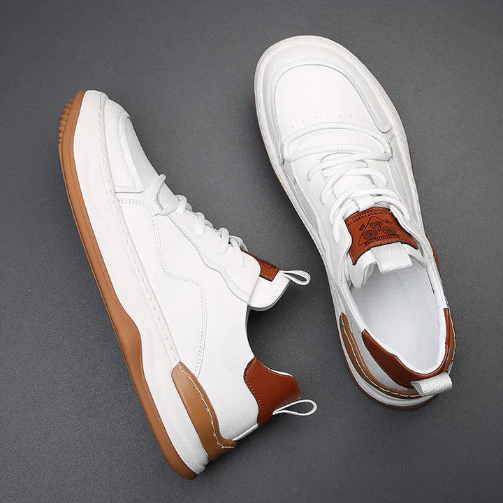 Duval Paris™| Baskets rembourrées en cuir véritable pour hommes