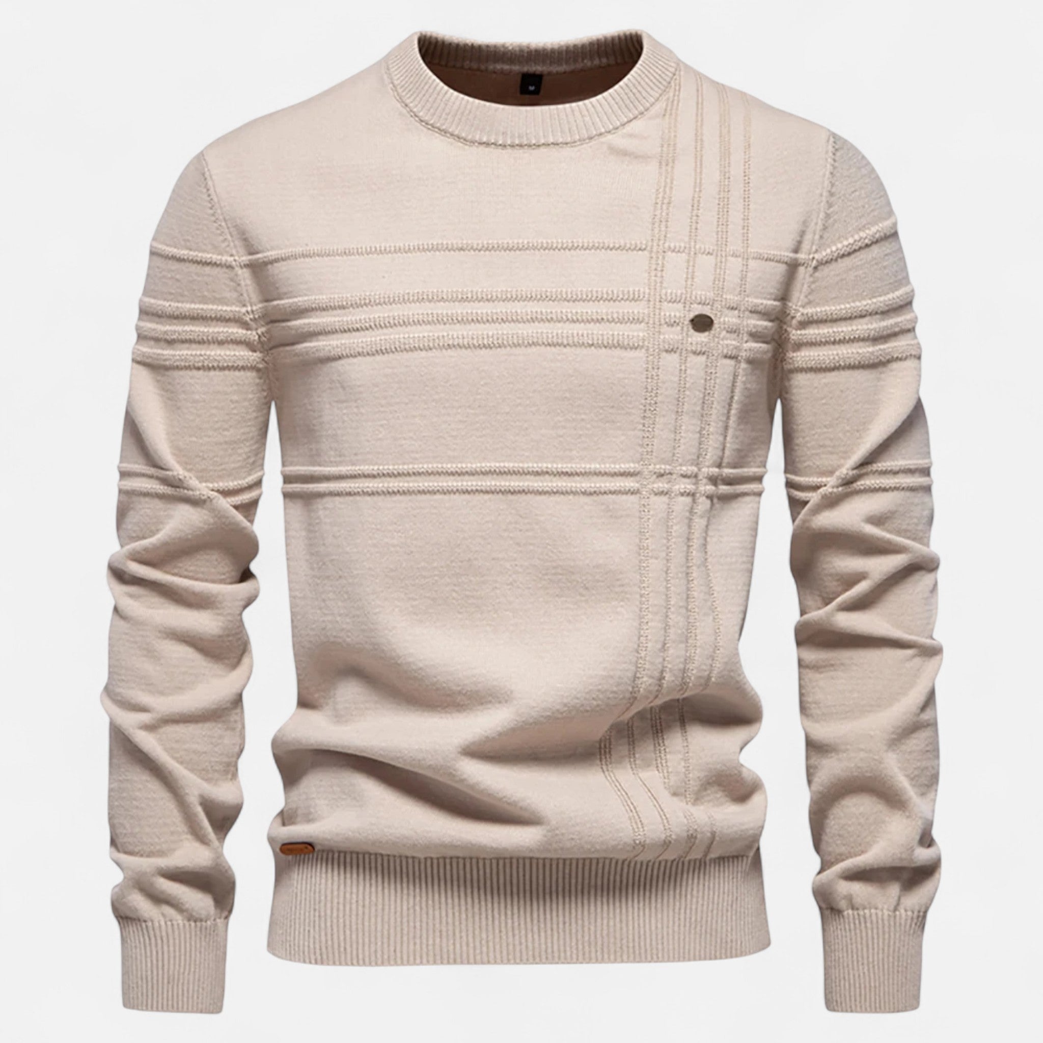 Duval Paris™ | Hugo Pull Homme Classique à Rayures en Coton Doux