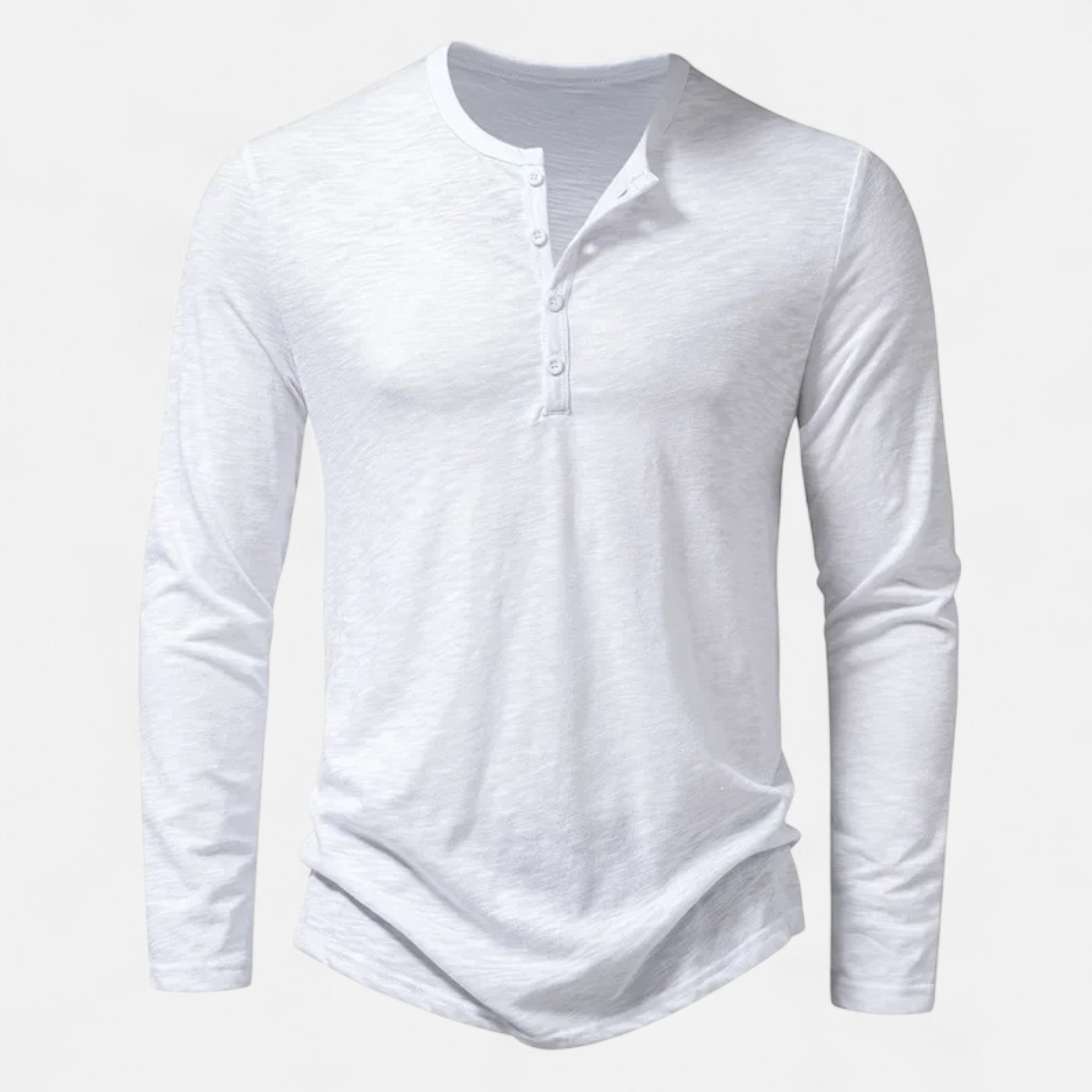 Duval Paris™ | Henley Homme Manches Longues Coton Slim Fit