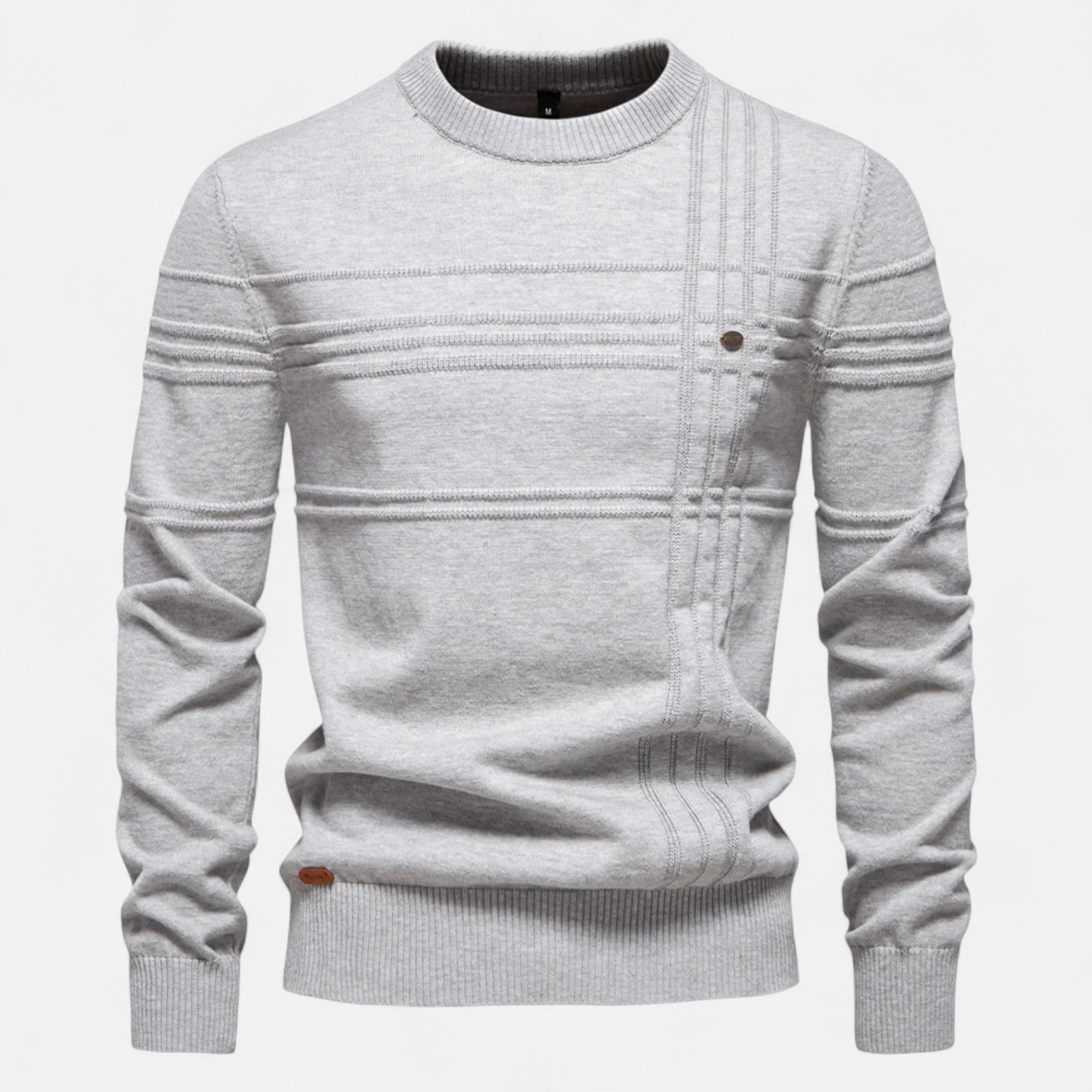 Duval Paris™ | Hugo Pull Homme Classique à Rayures en Coton Doux