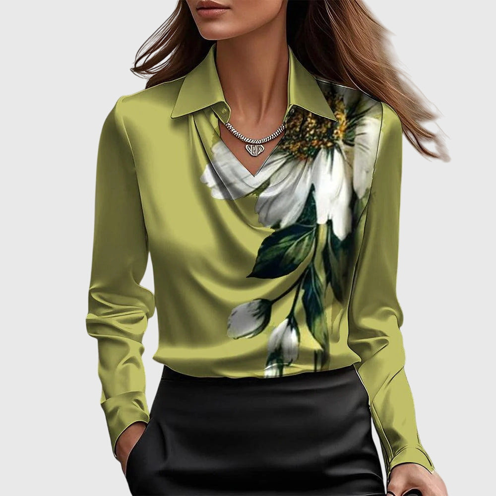 Duval Paris™ | Blouse fluide brillante