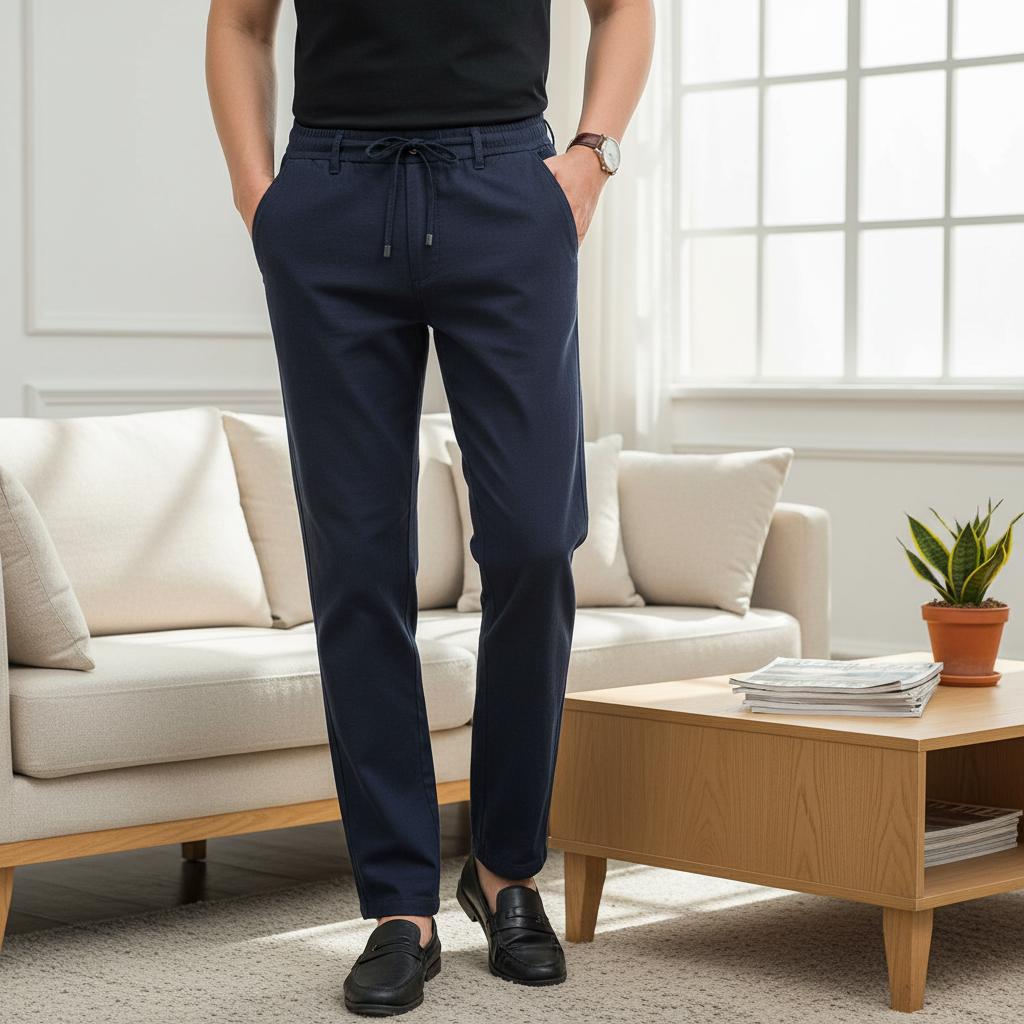 Duval Paris™ | Pantalon en lin pour homme (confort | respirant)