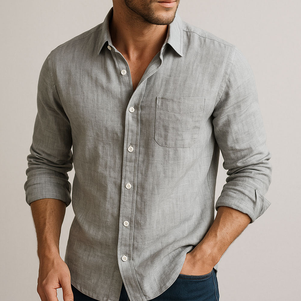 DUVAL PARIS™ | CHEMISE ESSENTIELLE EN LIN