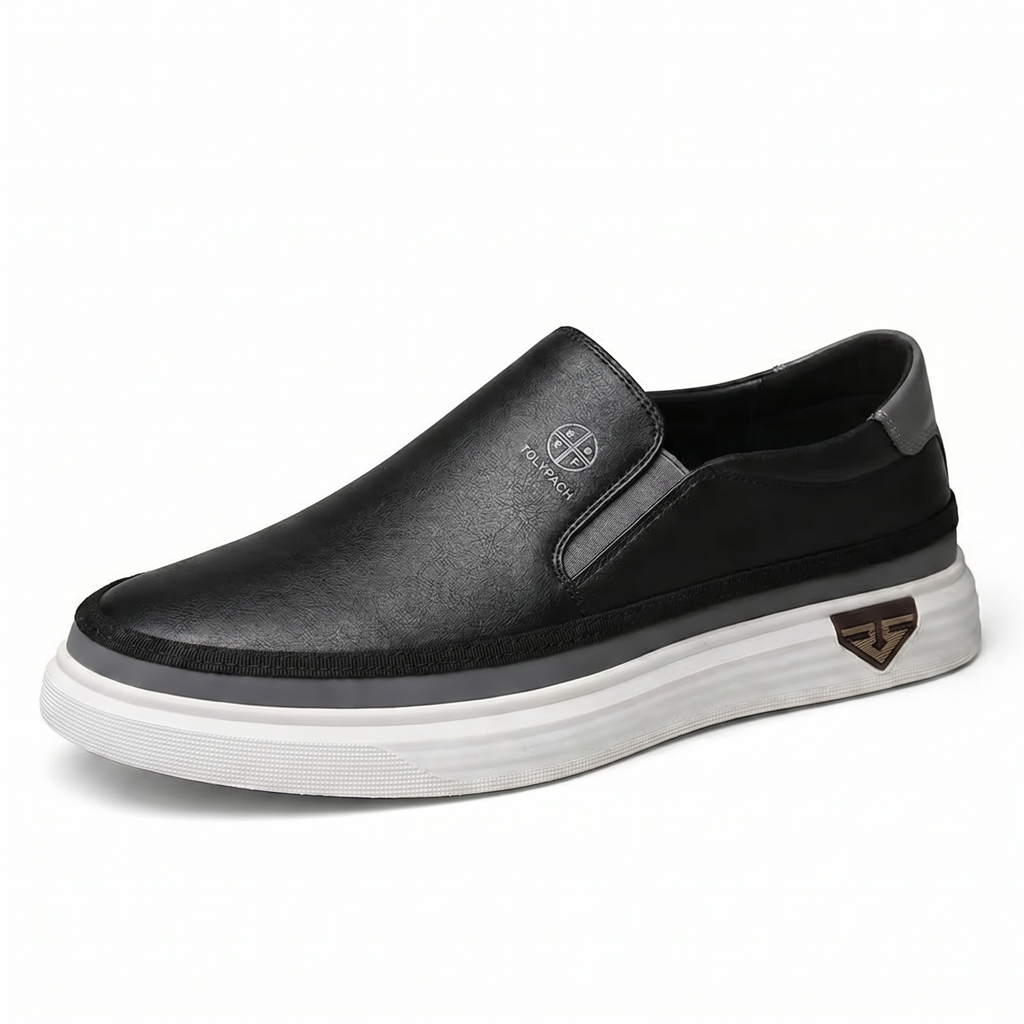 Duval Paris™ | Torino Baskets Homme Slip-On en Cuir