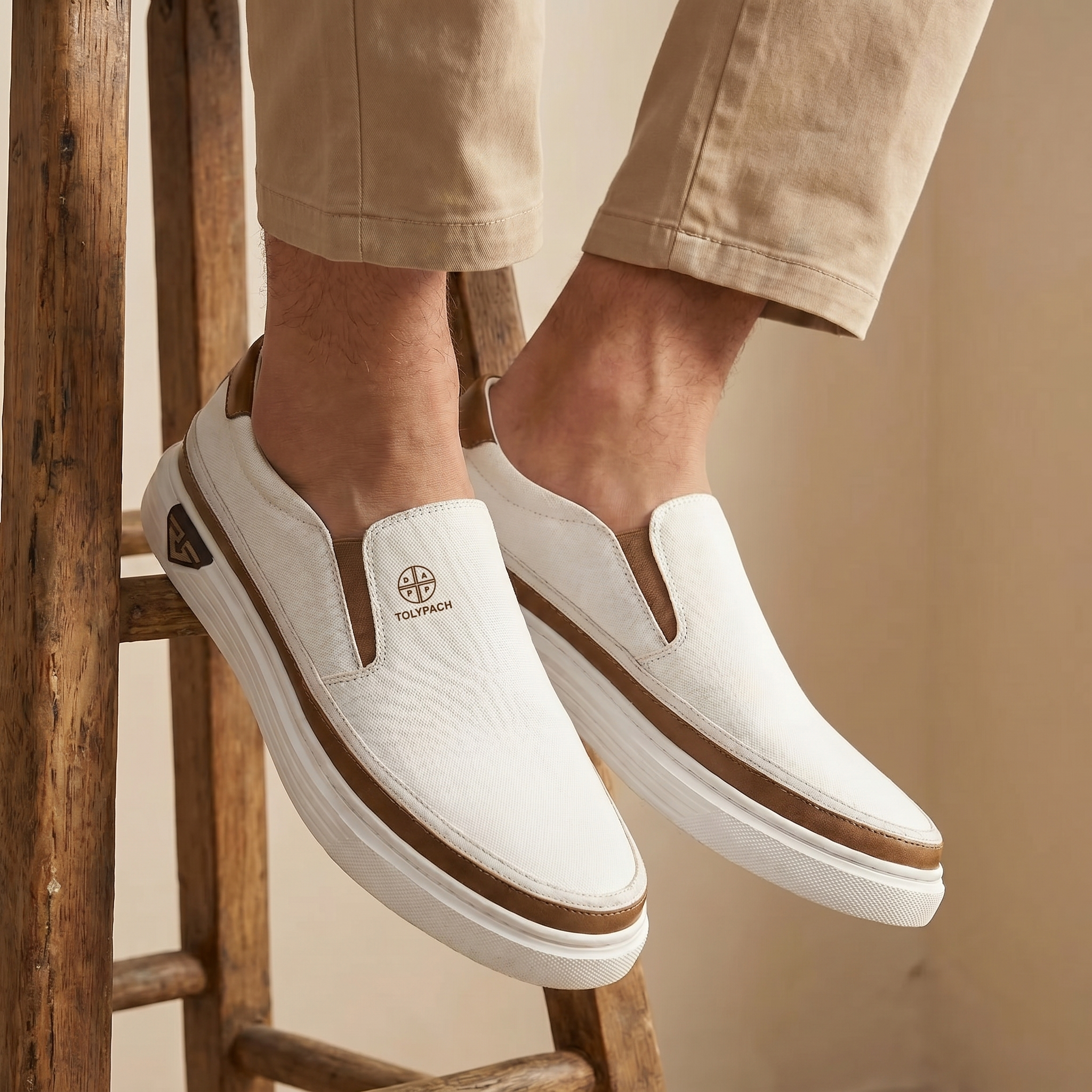 Duval Paris™ | Torino Baskets Homme Slip-On en Cuir