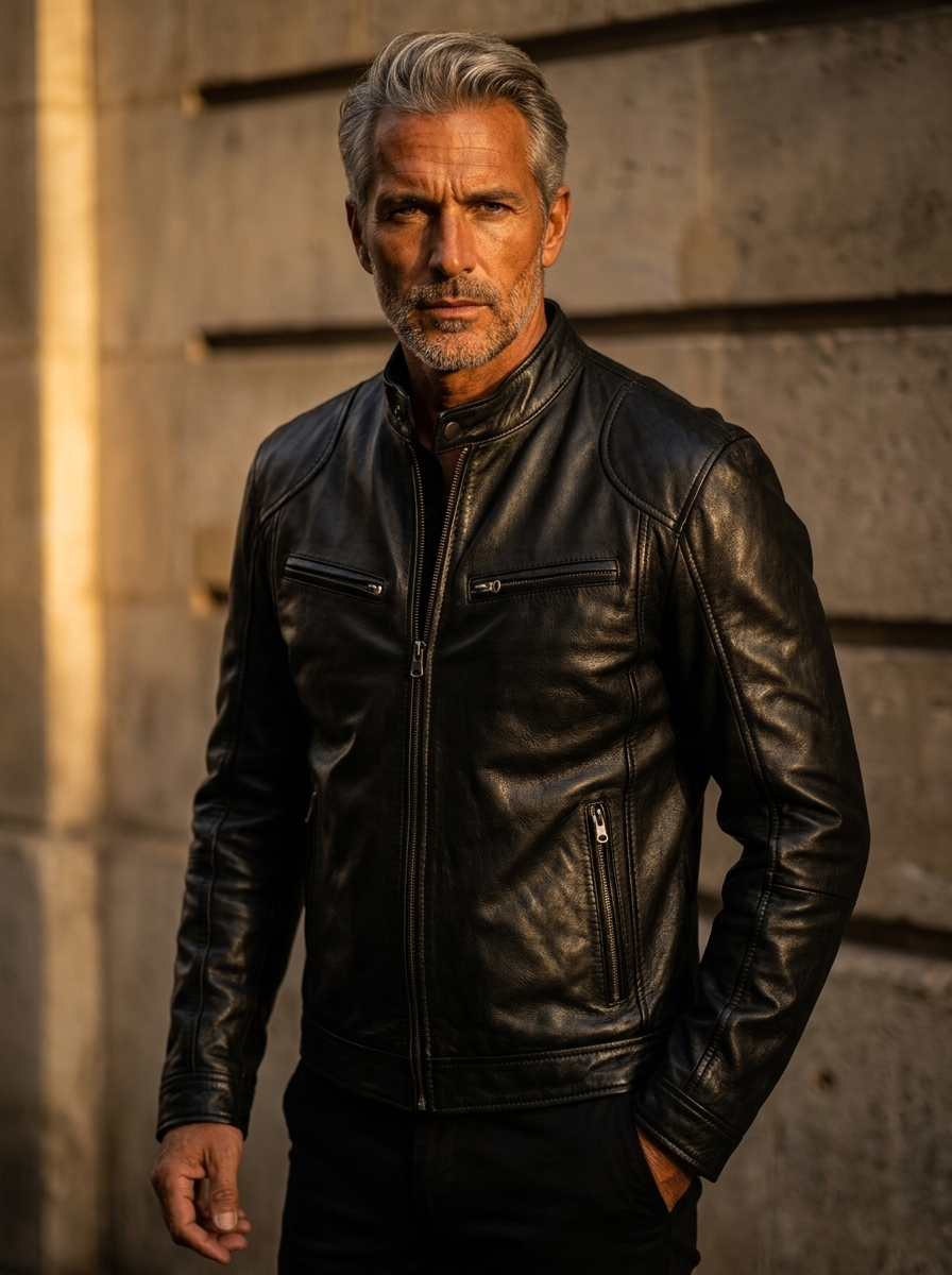 Duval Paris™ | Veste en Cuir Café Racer
