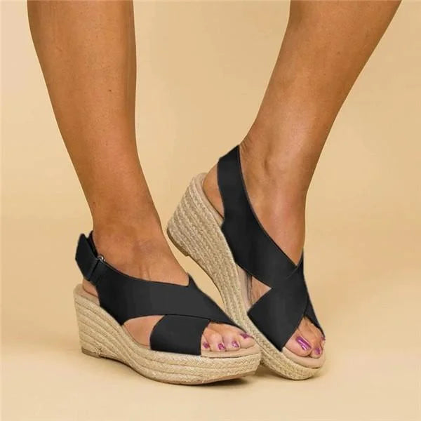 Duval Paris™ | Sandales d'été femme semelle souple sangles réglables