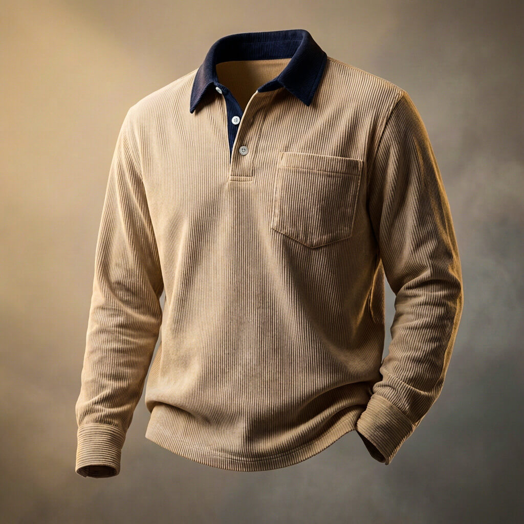 Duval Paris™ | Polo en velours côtelé Scott