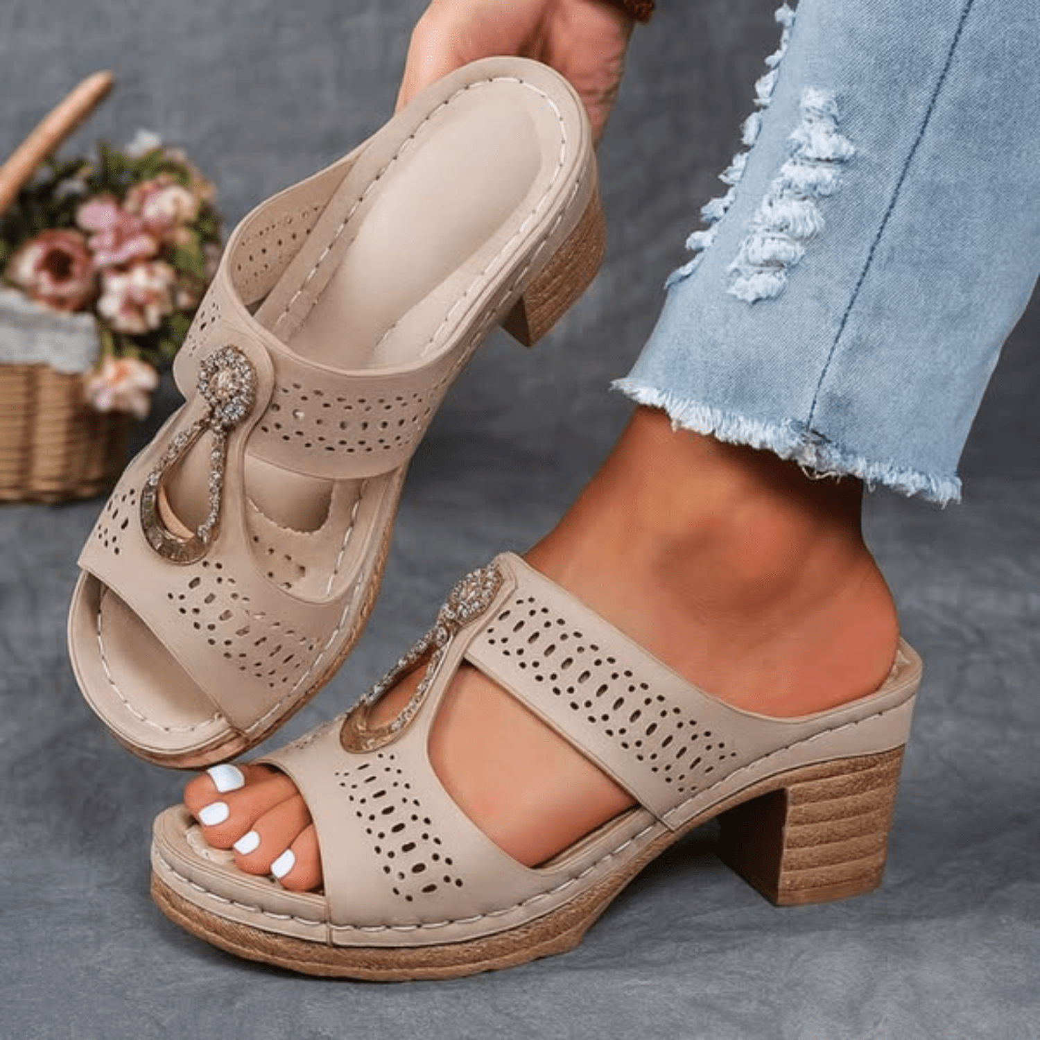Duval Paris™ | Sandales Orthopédiques Confortables Isabelle