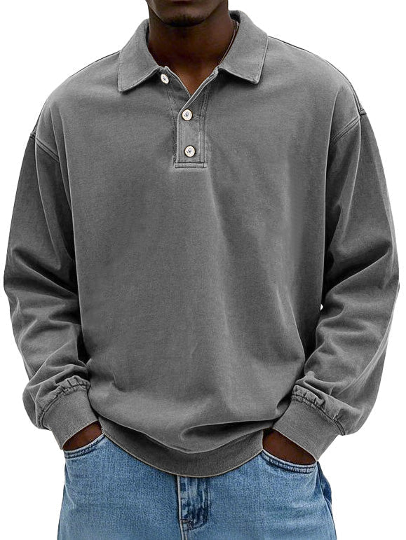 Duval Paris™ | Polo vintage à manches longues
