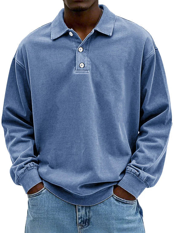 Duval Paris™ | Polo vintage à manches longues