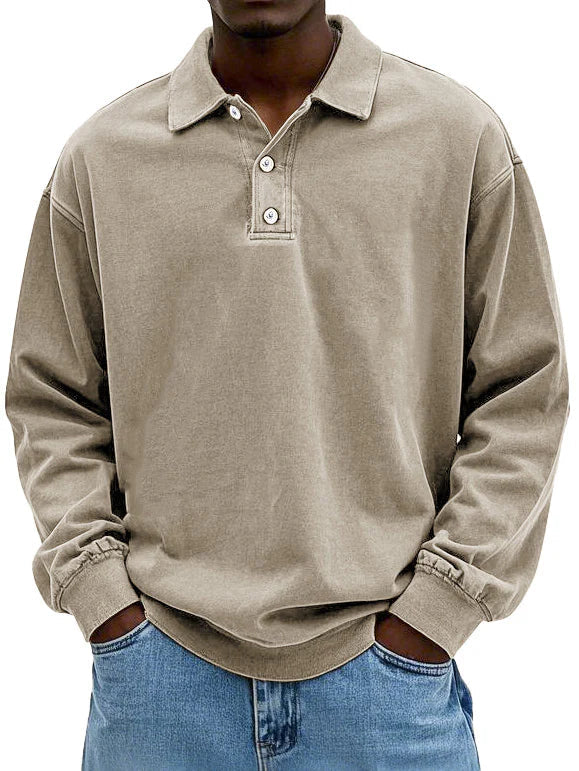 Duval Paris™ | Polo vintage à manches longues