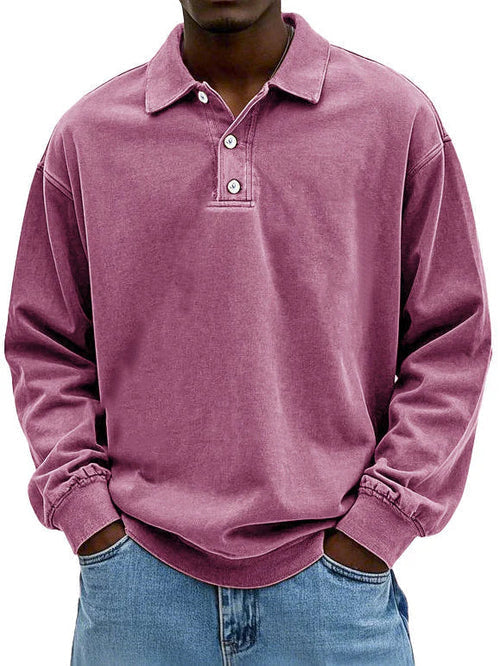 Duval Paris™ | Polo vintage à manches longues